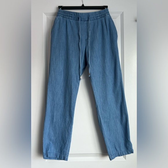 NWOT • Old Navy Chambray Tie-Waist Crop • Women’s Small - Picture 8 of 14